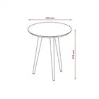 Mesa Lateral Luna 440  Off White