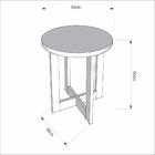 Mesa Lateral Luxo 8002 Canela Madeirado
