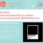 Mesa Lateral Maalu 45cm - Cor Branco E Preto