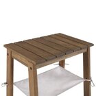 Mesa Lateral Madeira Maciça Com Espaço Pet Jardim Gurupi Cabe