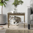 Mesa Lateral Madeira Maciça Com Espaço Pet Jardim Gurupi Cabe