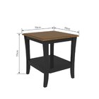 Mesa Lateral Madeira Maciça Simplicidade Artemobili Mel/preto