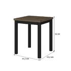 Mesa Lateral Madeirada E Tubos Pretos Carraro