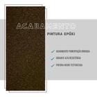 Mesa Lateral Madeirada Noce E Tubos Ouro Velho