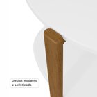 Mesa Lateral Mar De Morros  Macadamia/branco Fosco