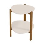 Mesa Lateral Mar De Morros  Macadamia/creme