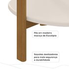 Mesa Lateral Mar De Morros  Macadamia/creme