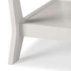 Mesa Lateral Marley Branco E Marrom Médio Maxima