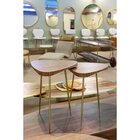 Mesa Lateral Maya  Nogueira/gold