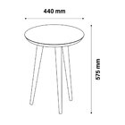 Mesa Lateral Mdf 44cm Luna Patrimar