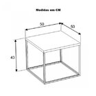 Mesa Lateral Média Cube Artesano Vermont