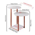 Mesa Lateral Mesinha Sala Quarto Industrial Pés De Ferro Luiz