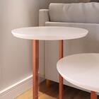 Mesa Lateral Mesinha Sala Quarto Industrial Pés De Ferro Luiz