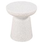 Mesa Lateral Minimalista Pausa Rivatti 40cm Pp Off White