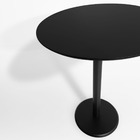 Mesa Lateral Monopé De Laca 50 Cm - Preto