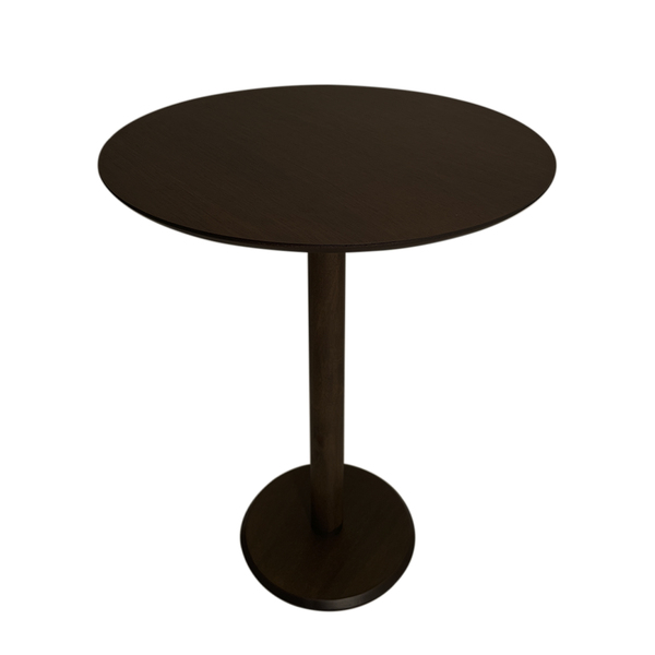 Mesa Lateral Monopé De Madeira 30 Cm - Tabaco