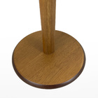 Mesa Lateral Monopé Design Orgânico 35x50cm - Branca E Mel