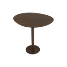 Mesa Lateral Monopé Design Orgânico 35x50cm - Castanho