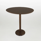 Mesa Lateral Monopé Design Orgânico 50x64cm - Castanho