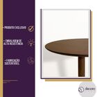 Mesa Lateral Monopé Design Orgânico 50x64cm - Castanho