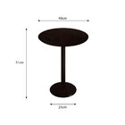 Mesa Lateral Monopé Em Laca 40 Cm Árvore De Minas - Tabaco -