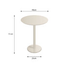 Mesa Lateral Monopé Em Laca 40 Cm Árvore De Minas - Vermelho