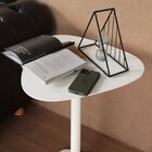 Mesa Lateral Monopé Em Mdf Palheta 40x38cm Branco