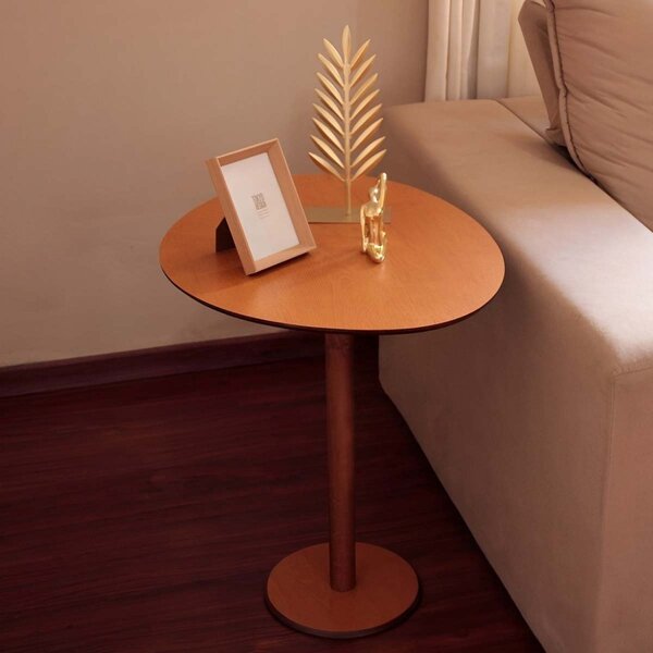 Mesa Lateral Monopé Orgânica 64x50cm Mel