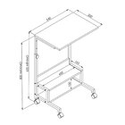 Mesa Lateral Móvel Com Regulagem De Altura Artetube Montana