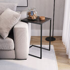 Mesa Lateral Multiuso Estilo Industrial Márquina Base Metálic