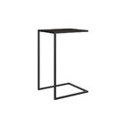 Mesa Lateral Multiuso Estilo Industrial Preto Base Metálica P