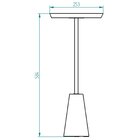 Mesa Lateral Nordic Alta Nogueira