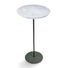 Mesa Lateral Norina - Alta, Tampo Redondo Imerso E Base Verde