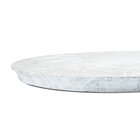 Mesa Lateral Norina - Alta, Tampo Redondo Imerso E Base Verde