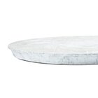 Mesa Lateral Norina - Baixa, Tampo 30 Cm Redondo Marmorizado