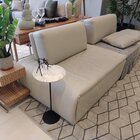 Mesa Lateral Norina - Baixa, Tampo 30 Cm Redondo Marmorizado