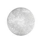 Mesa Lateral Norina - Baixa, Tampo 30 Cm Redondo Marmorizado