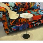 Mesa Lateral Norina - Baixa, Tampo Redondo Imerso E Base Verd