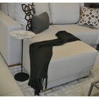 Mesa Lateral Norina - Baixa, Tampo Redondo Imerso E Base Verd