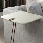 Mesa Lateral Off White Com Base Café