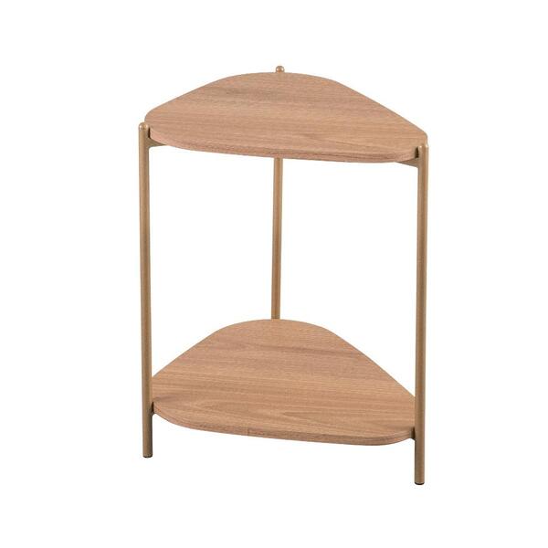 Mesa Lateral Orgânica Complementos Hanover E Dourada 44 Cm