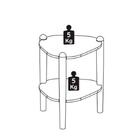 Mesa Lateral Organica Pe Madeira 28013 Artesano