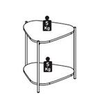 Mesa Lateral Organica Pe Metal Dou 28016 Artesano