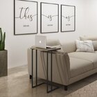 Mesa Lateral Para Notebook Apolo Mais Decor Grafite/siena