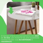 Mesa Lateral Para Sala De Estar Corinto 60 Cm Off White / Mel