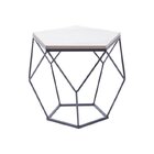 Mesa Lateral Para Sala De Estar Prisma  Preto