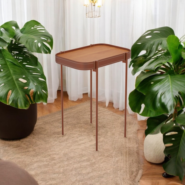 Mesa Lateral Para Sala Paris Nature Cobre