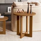 Mesa Lateral Para Sala Redonda Nature Madeirado 8002 Jb Becha