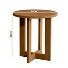 Mesa Lateral Para Sala Redonda Nature Madeirado 8002 Jb Becha