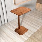 Mesa Lateral Para Sofá De Madeira Maciça E Verniz Dália Livin